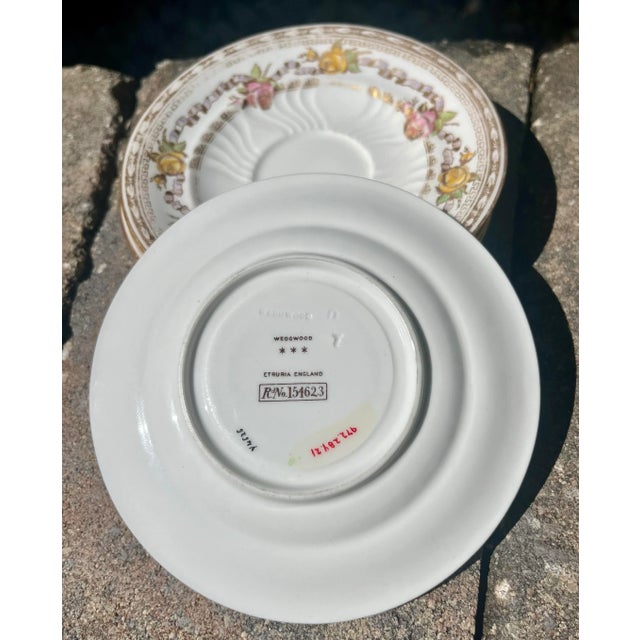 Early 20th Century Early 20th Century 4pc-Antique Wedgwood Etruria Saucer Plates For Sale - Image 5 of 6