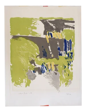 Color Lithograph on Van Gelder Zonen Paper by Jörgen Fogelqvist, 1980s
