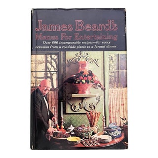 1960’s James Beard’s Menus for Entertaining Hardcover Cookbook For Sale