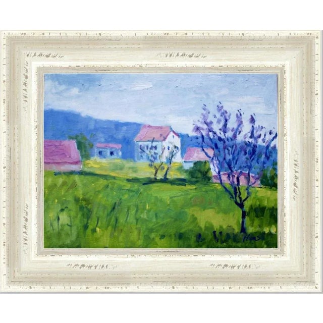 Contemporary Impressionist Style Oil Painting For Sale - Image 4 of 8
