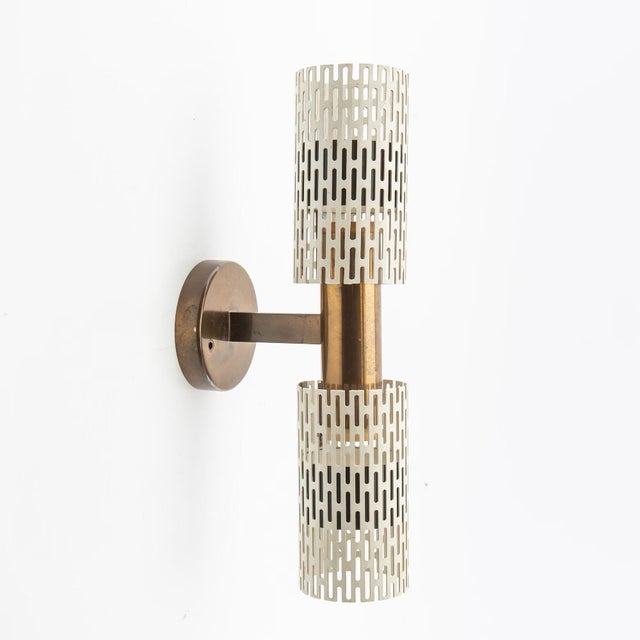 Metal Sconce by Harald Notini for Bohlmarks, 1950 For Sale - Image 7 of 7