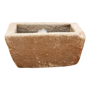 Antique Carved Sandstone Rustic Zen Fountain