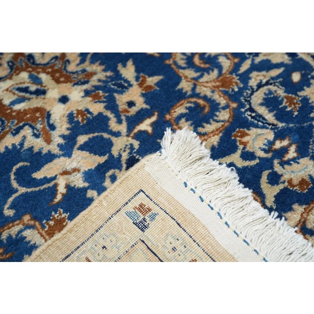 1960s Extremely Fine Persian Nain HabibianRrug Wool & Silk 8'3'' X 11'9'' For Sale - Image 5 of 11