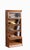 Mission Style Oak Barrister Bookcase 5 Stack-Leaded Glass in Walnut Stain For Sale In Chicago - Image 6 of 18