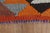 1970s Vintage Turkish Handmade Wool Cotton Cream Orange Runner Rug For Sale - Image 4 of 11