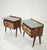 Mid-Century Modern Bedside Tables in Wood and Glass attributed to Vittorio Dassi for La Permanente Mobili Cantù, Italy, 1950, Set of 2 For Sale - Image 18 of 18