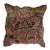 Pillow W/Antique Persian Rug Fragment, 1'4" X 1'4" For Sale