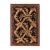 Shabby Chic 1990's Trellis Abusson Pak-Persian Black/Gold Wool Rug - 3'0'' X 4'11'' For Sale