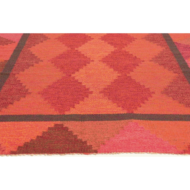 Märta Måås-Fjetterström Vintage Swedish Rollakan Rug, 04'08 X 06'07 For Sale - Image 4 of 10