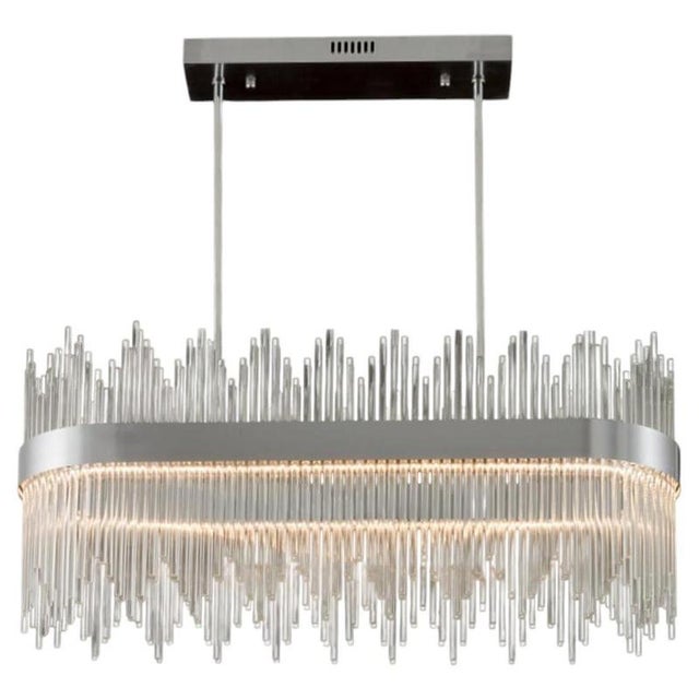Collection Spiga Chandelier in Metal and Glass by Jago For Sale - Image 15 of 15