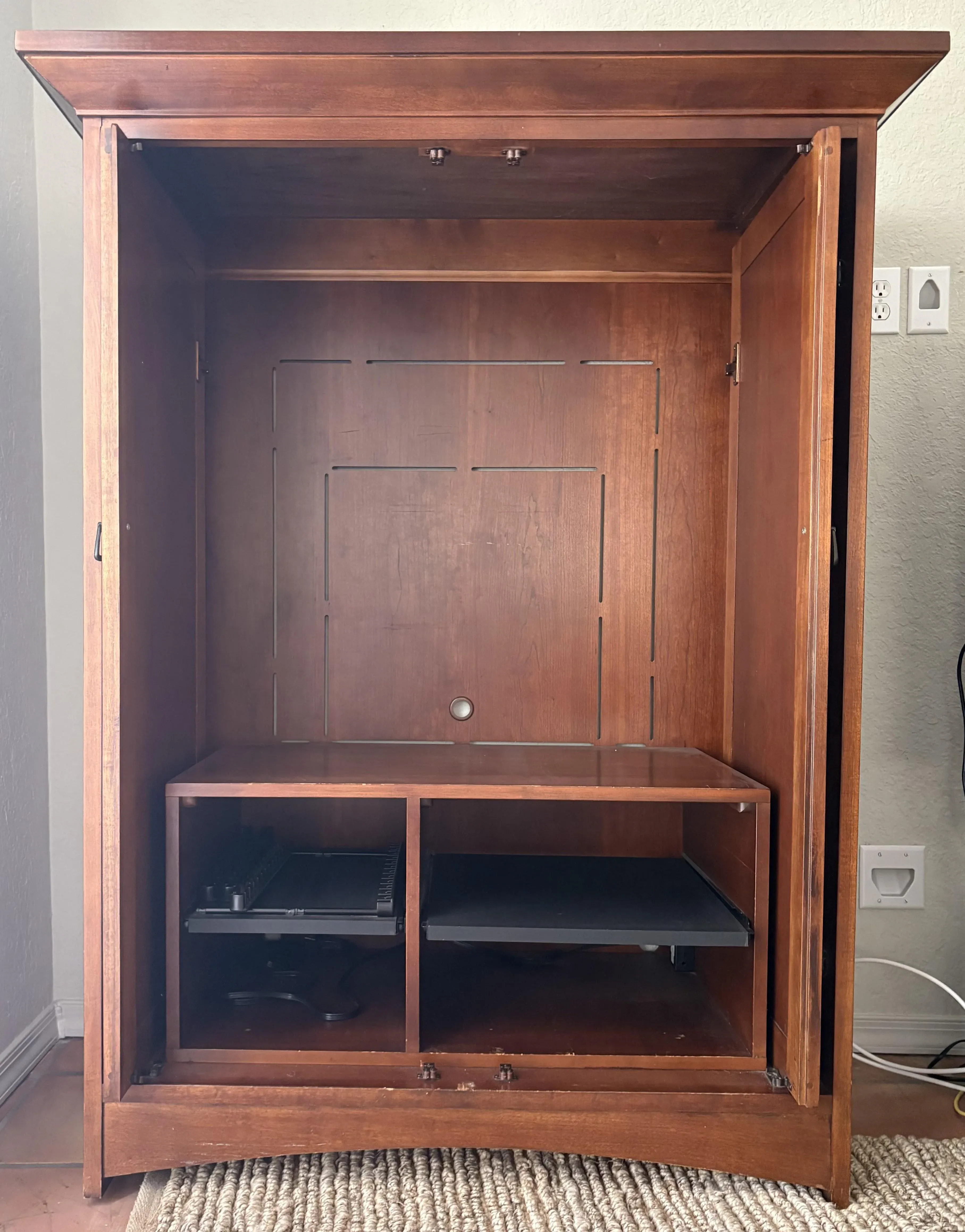 Drexel Heritage American Review Entertainment Cabinet | Chairish