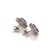 Natural Finely Faceted Quality Ceylon Sapphire and diamond halo Earrings set in 14k White Gold with 3.24 TCW Certified...