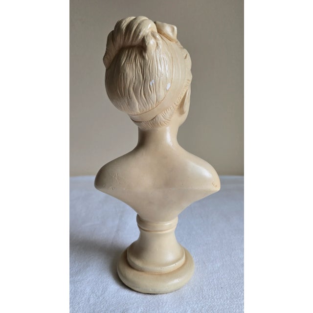 Vintage Alexander Backer Chalkware Young Girl Bust Statue For Sale In Philadelphia - Image 6 of 9