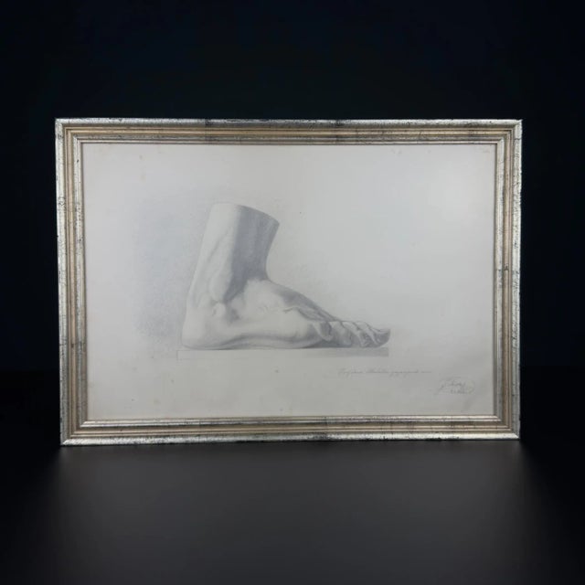 F. Mucke, Pencil Drawing Feet, 1802, Pencil and Paper For Sale - Image 12 of 12