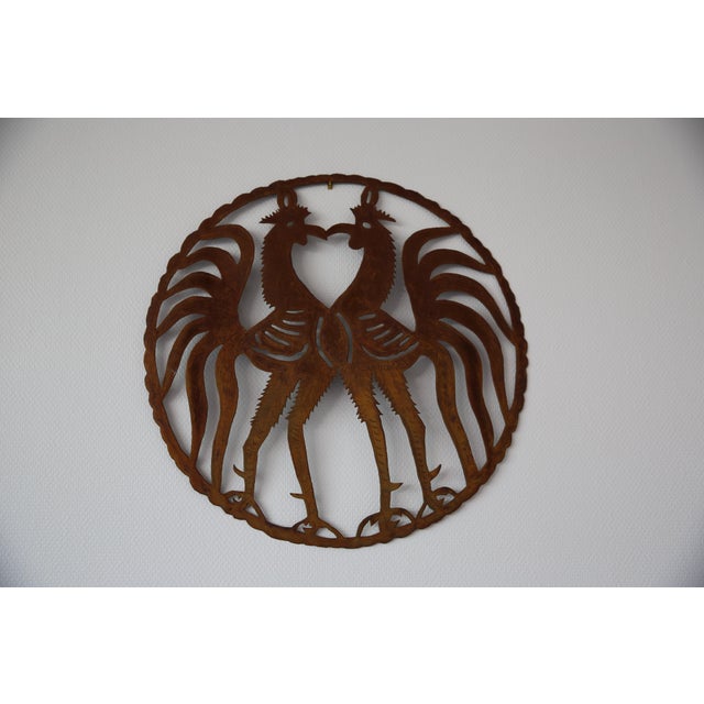 1970s Outdoor Iron Wall Sculpture from Dieudonné, 1970s For Sale - Image 5 of 5