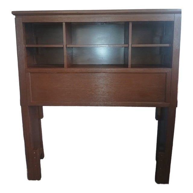Hillsdale 6 Shelf Bookcase Teak Stained For Sale