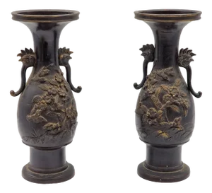 19th Century Japanese Vases, Set of 2