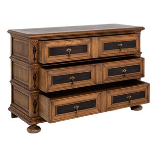 19th Century France Black Wood Chests of Drawers For Sale