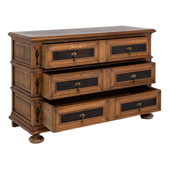 19th Century France Black Wood Chests of Drawers For Sale