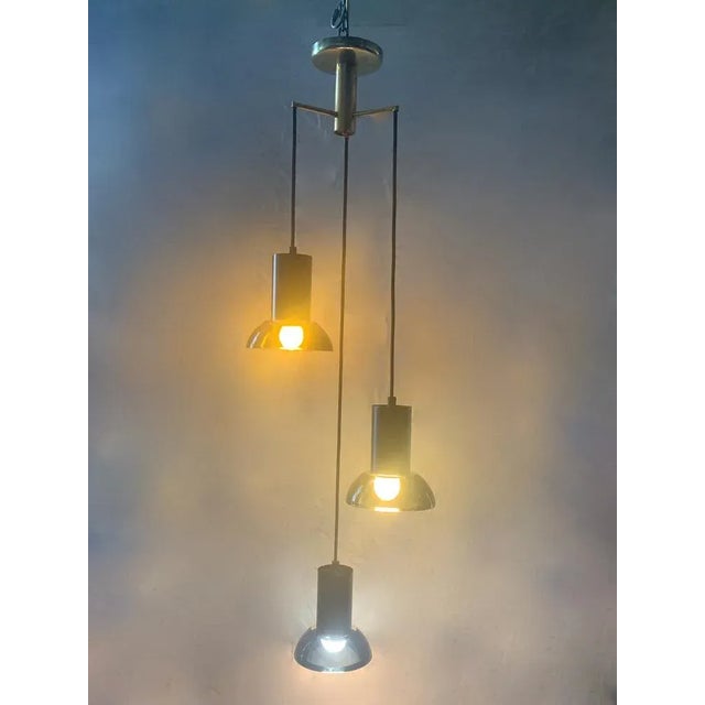 Vintage Submerged Glass Pendant Lamp from Seguso For Sale - Image 3 of 7