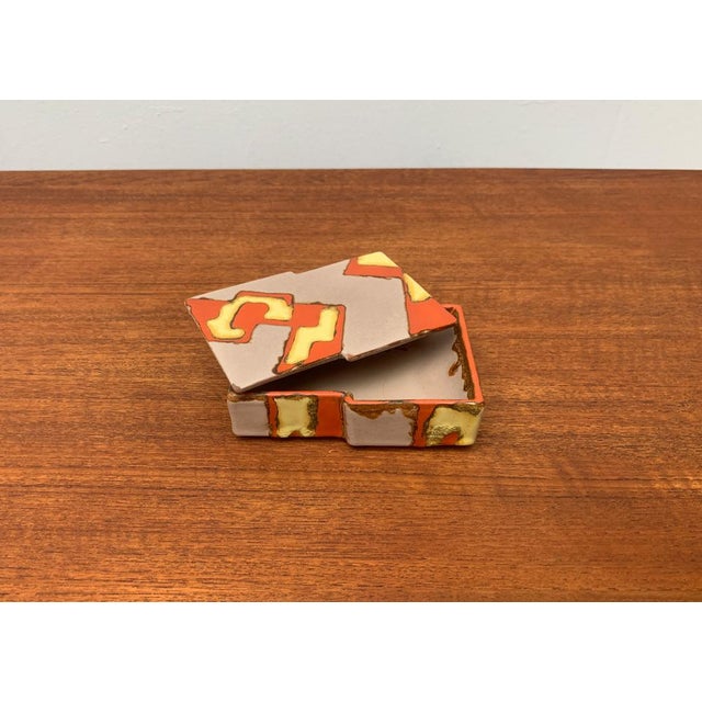 Mid-Century German Ceramic Box with Lid, 1960s For Sale - Image 11 of 18