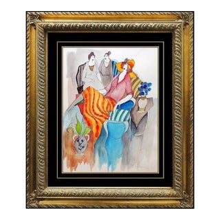 Late 20th Century Colorful Matriarch, Itzchak Tarkay For Sale