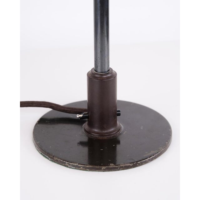 Table Lamp with Yellow Metal Top Shade by Poul Henningsen for Louis Poulsen, 1930s For Sale - Image 6 of 10