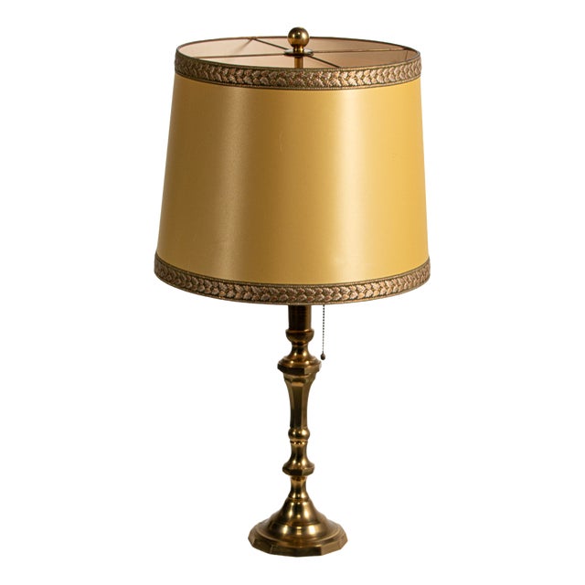 Mid-Century Brass Table Lamp, 1970s For Sale