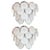 Modernist 14-Disc Sconces in Hand Blown Murano White & Translucent Glass - a Pair For Sale