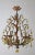 Venetian Drop Murano Glass Gilded Metal Chandelier For Sale - Image 13 of 13