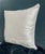 Textile Dahlia Floral Hand Quilted Decorative Silk Pillow Cover For Sale - Image 7 of 7