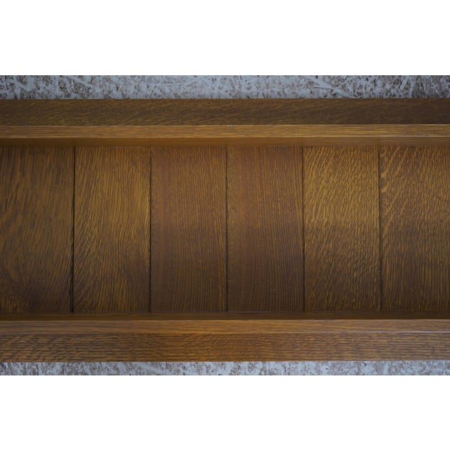 Wood Stickley Mission Oak Hanging Shelf Plate Rack For Sale - Image 7 of 10