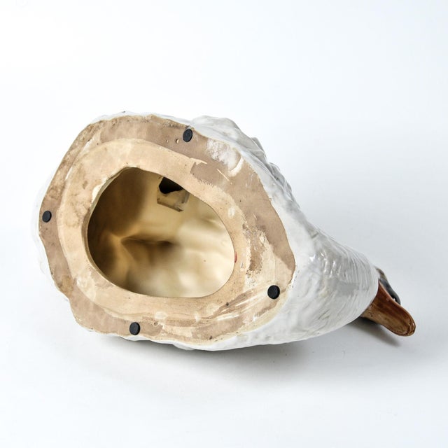 Large Ceramic Swan Centerpiece For Sale - Image 10 of 18