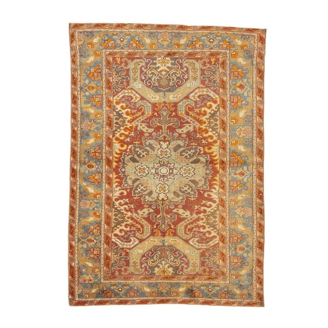 Textile Vintage Turkish Kaisari Rug For Sale - Image 7 of 7