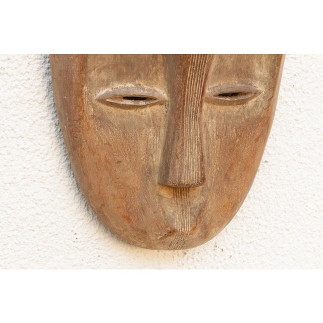 1950s Weaver's Tale Carved Aged Mask For Sale - Image 5 of 10