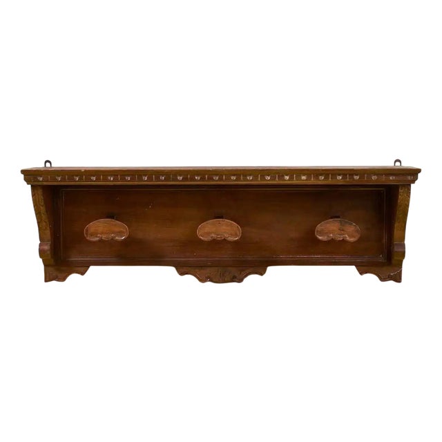 Carved Wooden Chest of Drawers, 1970s For Sale