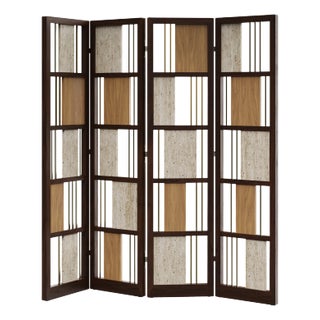 Wordsworth Folding Screen from Wood Tailors Club For Sale