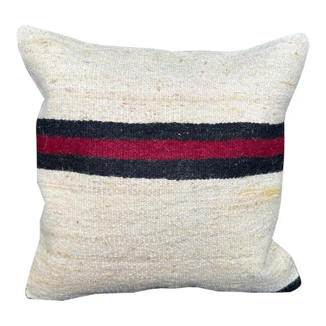 Turkish Hemp Pillow Cushion Natural Beige Black Pillow Cushion Cover 20x20 For Sale