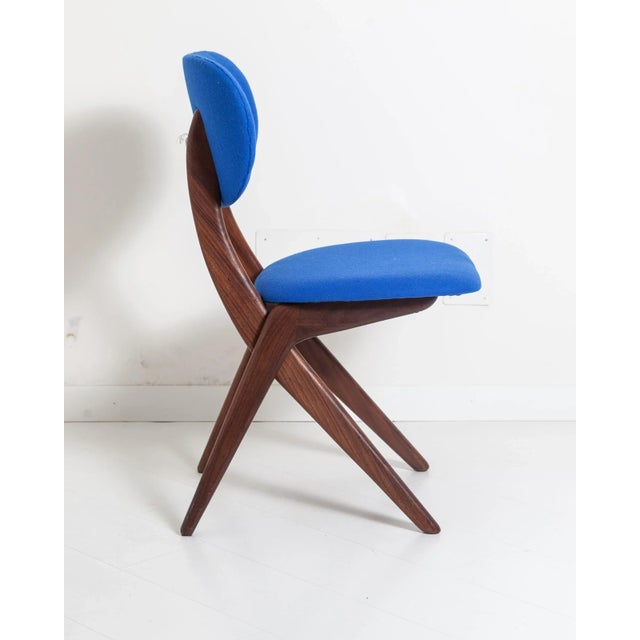 Mid-Century Modern Vintage Dining Chairs by Louis van Teeffelen for WéBé, Set of 4 For Sale - Image 3 of 13