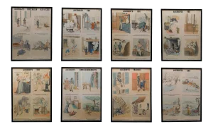 1950s French Teaching Posters for Accident Prevention by Les Fils D’Emile Deyrolle, Paris - Set of 8
