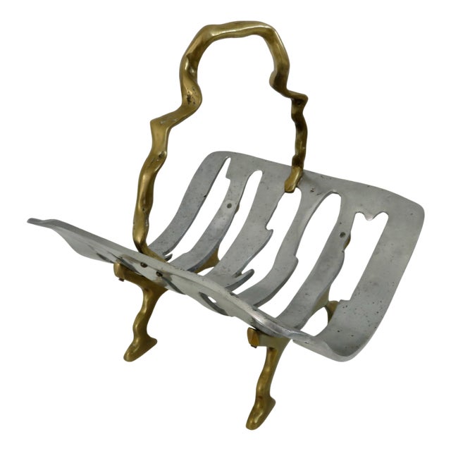 Brutalist Log Holder in the style of David Marshall, Spain, 1970s For Sale