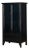 Teal Lacquer Tall Tapered Cabinet, 1920s For Sale