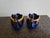 Art Deco Limogenes, Royal Blue and 22 K Gold Miniature Pair of Decorative Swans For Sale - Image 3 of 12