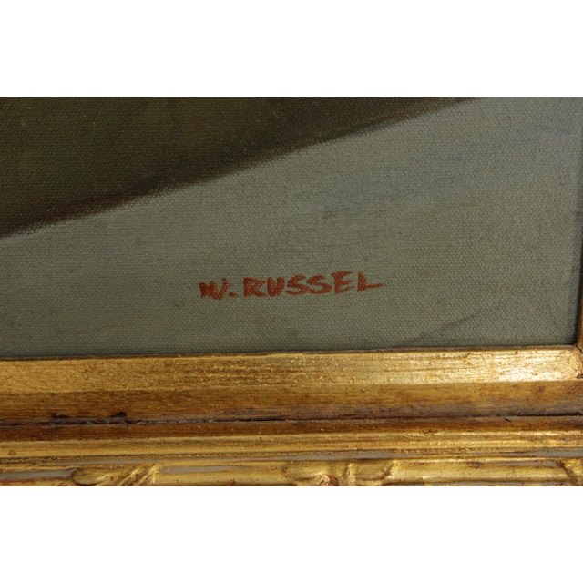 Large Framed Oil Painting on Canvas - Woman & Child Signed For Sale In Philadelphia - Image 6 of 18