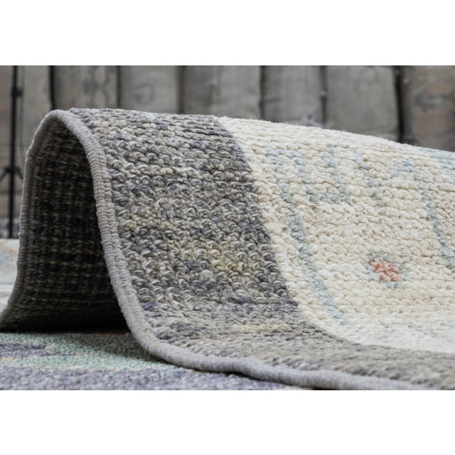 Textile Square Turkish Oushak Rug 12'3" x 12'10" For Sale - Image 7 of 8