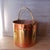 Metal Copper and Brass Studded Kindling Bucket For Sale - Image 7 of 8