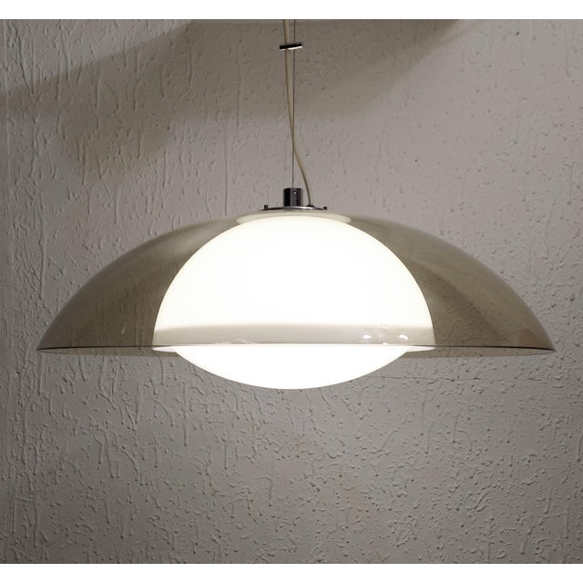 Meblo Guzzini Elvetia, Extra Large Hanging Lamp, Yugoslavia 70s For Sale - Image 6 of 10