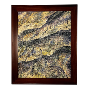 1964 Andrew William Vachon s.j. "Register Rock" Original Oil Canvas Impasto Painting