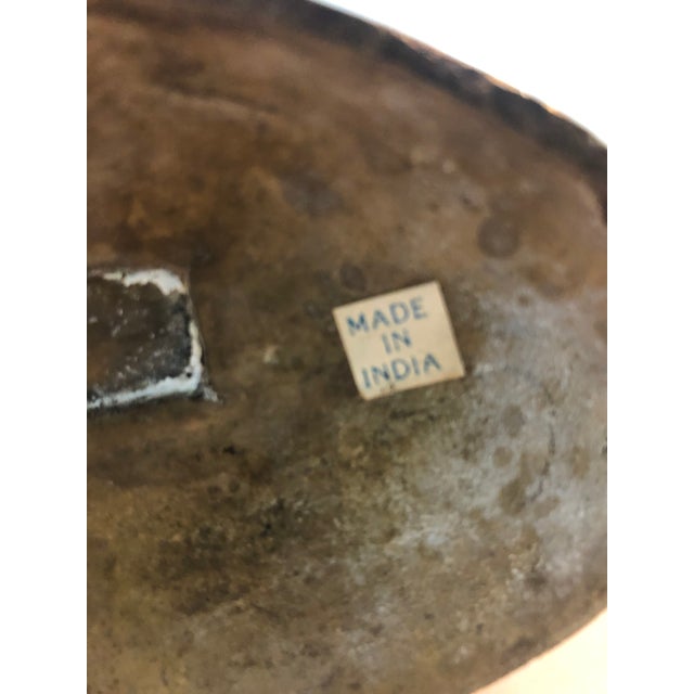 1970s Brass Conch Shell Footed Planter For Sale - Image 9 of 9