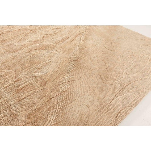 Modern Abstract Tibetan Floral Silk Rug by Doris Leslie Blau Size: 9'0" × 12'0" (274 × 365 cm). With its sophisticated...